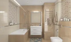 Photo of bathroom tiles in brown tones