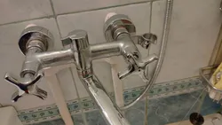 Photo of a water tap in the bathroom