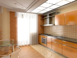 Kitchen Design Orange Brown