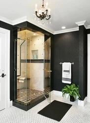 Design of shower rooms in an apartment, real photos