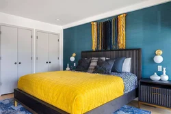 Gray Yellow Bedroom Photo