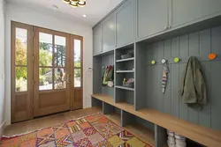 Design of the vestibule hallway in the house photo