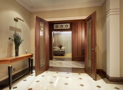 Design of the vestibule hallway in the house photo