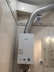 Geyser in the bathroom in Stalin style photo
