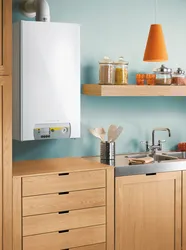 Kitchen interior with boiler