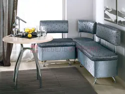 Soft sofa for the kitchen photo