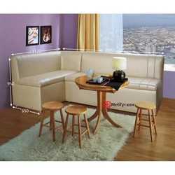 Soft sofa for the kitchen photo