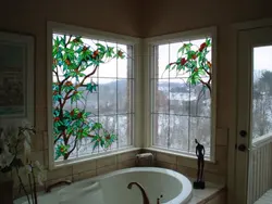 Window in the bathroom photo how to decorate