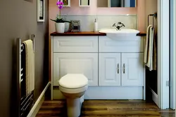 Bathroom vanity cabinet in the interior