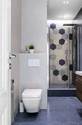 Bath with toilet installation photo