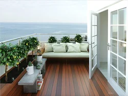 Open balconies in apartments design photo