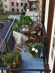 Open balconies in apartments design photo