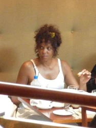 Whitney Houston photo bath
