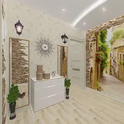 Koridorda bir divarın bəzəyi fotoşəkil