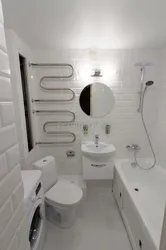 Combined bathroom in a panel house photo