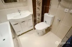 Combined bathroom in a panel house photo