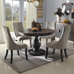 Photos of kitchen tables and chairs in kitchen interiors