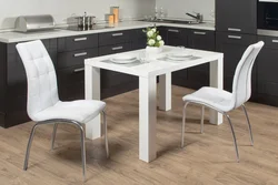 Photos of kitchen tables and chairs in kitchen interiors