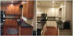Repainting kitchen before and after photos