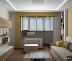 Studio apartment with one window and balcony photo