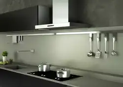 Extractor hood in kitchen set photo