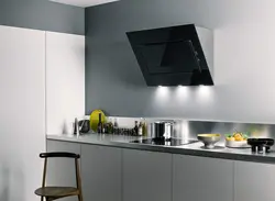 Extractor hood in kitchen set photo