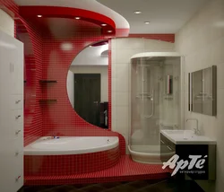 Тарҳи ҳаммом бо cubicle кунҷи