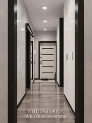 Design of the hallway in a house in a modern style in bright