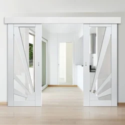 Sliding Doors To The Living Room In The Interior Photo