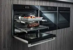 Built-in oven in the kitchen interior