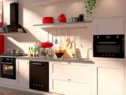 Built-in oven in the kitchen interior