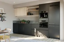 Built-in oven in the kitchen interior