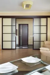 Interior sliding doors for the living room photo