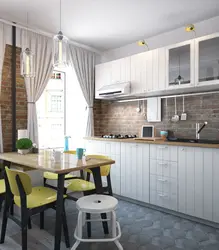 Kitchen Interior In 1 Room Apartment