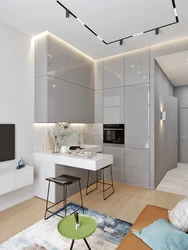 Интерьер кухни в 1 комнатной кв