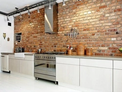 Brick in the kitchen photos