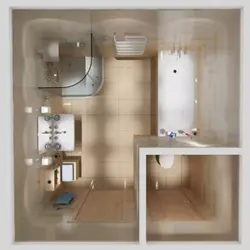 Bathroom layout in the house photo