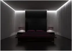Suspended ceilings photos for bedrooms with LED