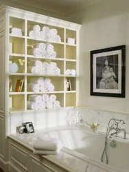 Wall shelves bath photo