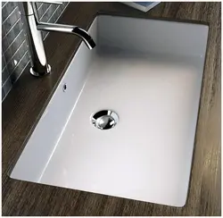 Built-in sink in bathtub photo