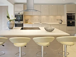 Creamy kitchen photo in the interior