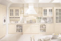 Creamy kitchen photo in the interior