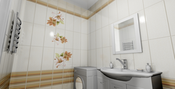 Pvc panels for bathroom under tiles photo