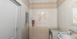 Pvc panels for bathroom under tiles photo