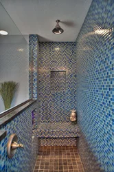 Shower in the bathroom mosaic photo