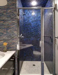 Shower in the bathroom mosaic photo