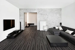 Apartment Design With White Floor And White Walls