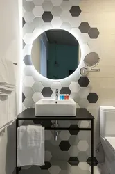 Honeycomb in the bathroom photo