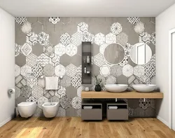 Honeycomb in the bathroom photo