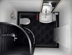 Black And White Bathroom With Shower Photo